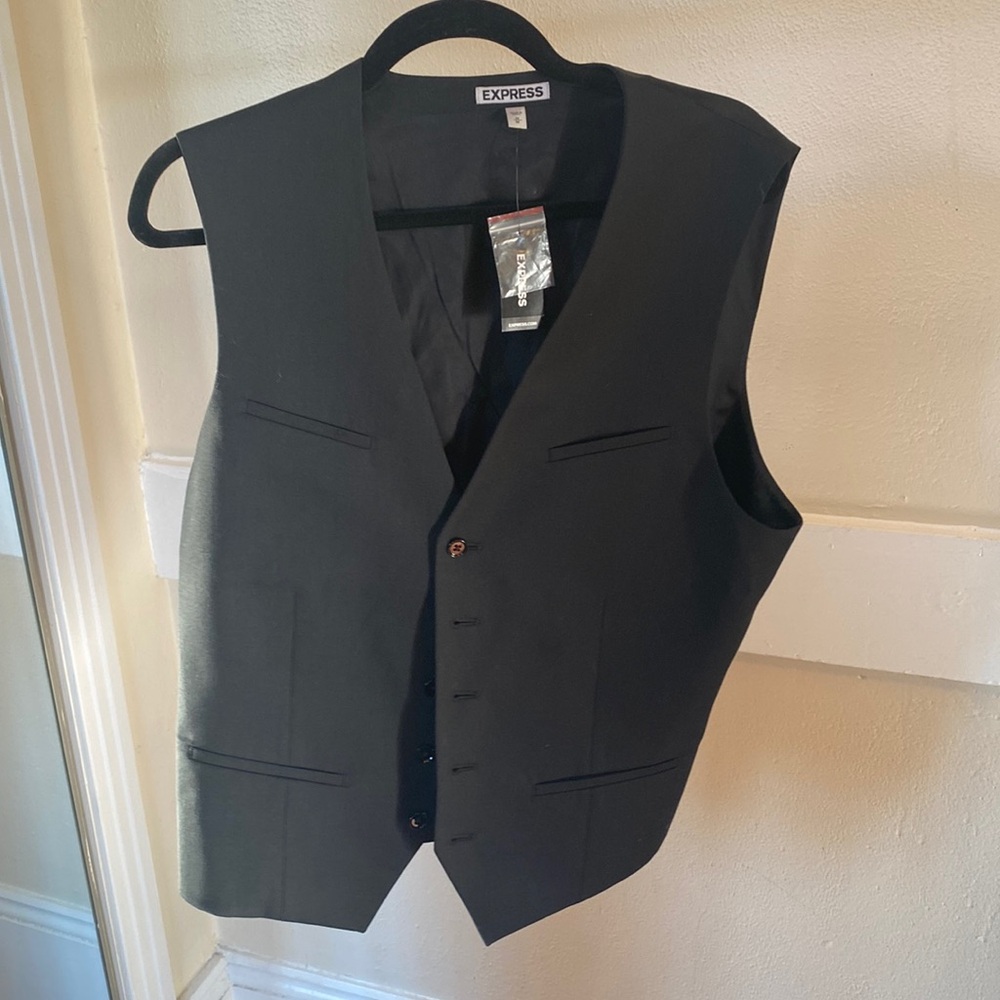 Express men’s black vest size medium